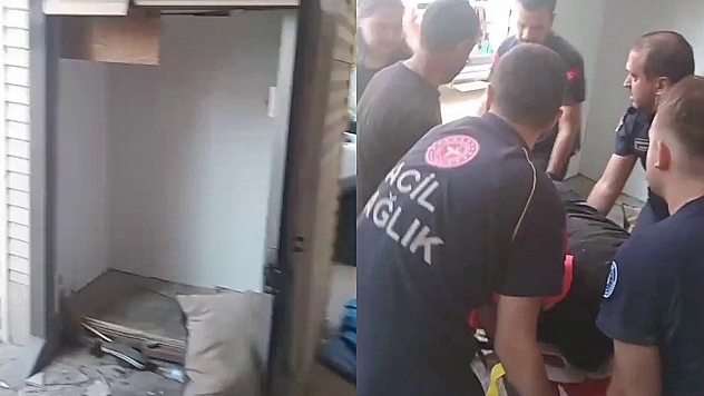 Asansörde korkulu anlar: 1 yaralı