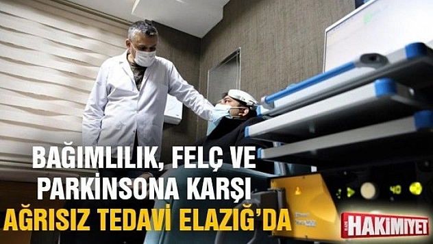 Bağımlılık, felç ve parkinsona karşı ağrısız tedavi