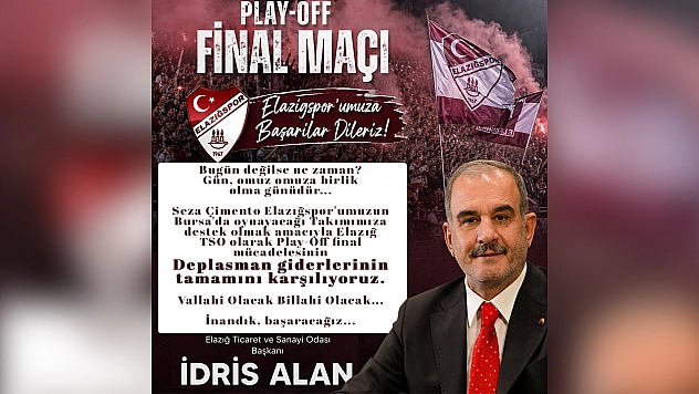 Başkan Alan, Bursa deplasman giderlerinin karşılıyor