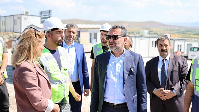 Başkan Şerifoğulları GES sahasında incelemelerde bulundu