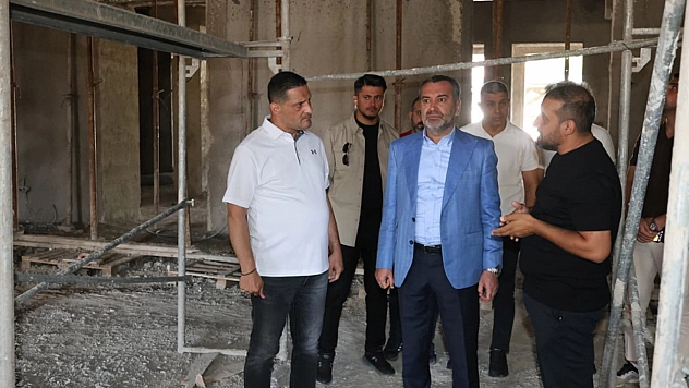Başkan Şerifoğulları, Öğretmenevi'nde devam eden çalışmaları inceledi