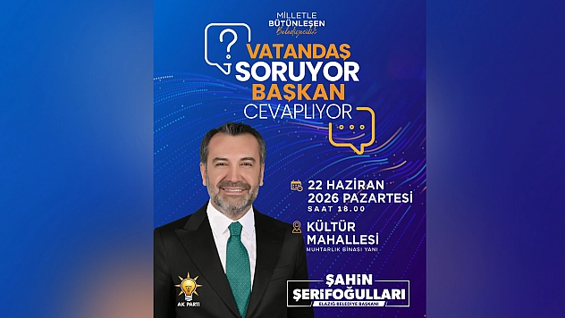 Başkan Şerifoğulları vatandaşların sorularını yanıtlayacak