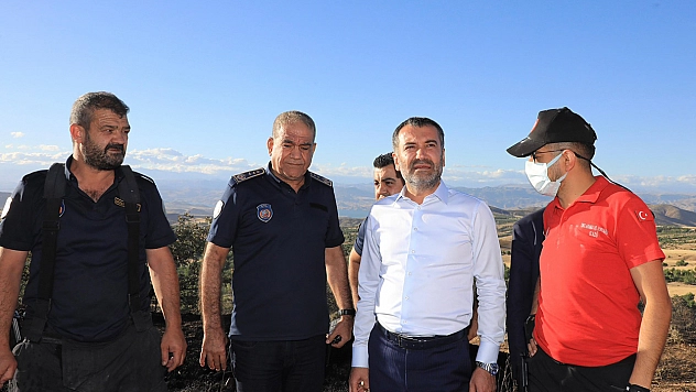 Başkan Şerifoğulları: Yangında Soğutma Çalışmalarımız Devam Ediyor