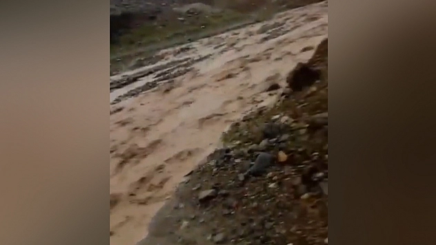 Baskil'de sağanak yağış sele neden oldu
