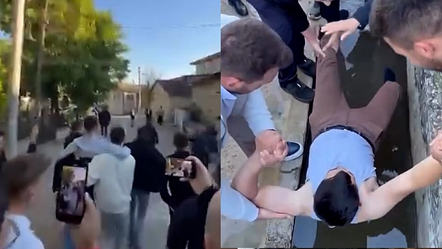 Bayram sabahı soğuk şaka! Yataklarından alıp oluğa attılar