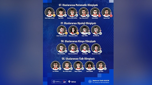 Bilim Olimpiyatlarında Türkiye rüzgarı