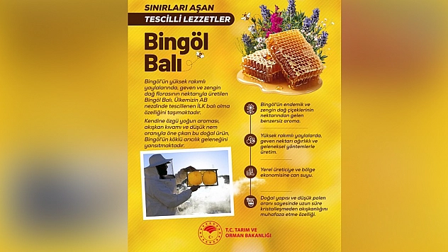 Bingöl Balı AB nezdinde tescillendi
