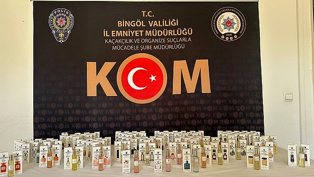 Bingöl'de 136 adet gümrük kaçağı parfüm ele geçirildi