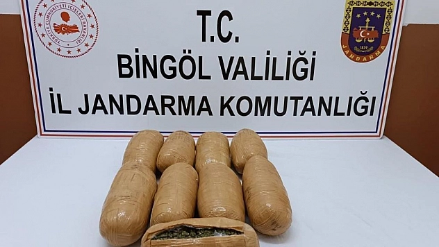 Bingöl'de 4 kilo 485 gram esrar ele geçirildi:  1 gözaltı