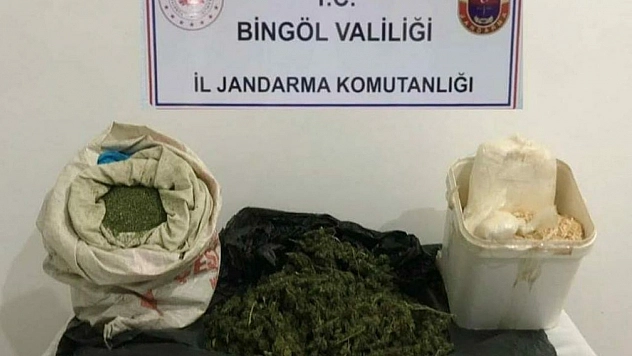 Bingöl'de 9 kilo esrar ele geçirildi