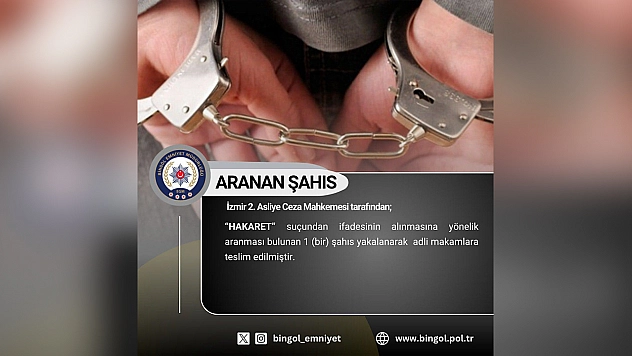 Bingöl'de aranan 8 şüpheli yakalandı