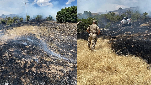 Bingöl'de cam kırığı yangına neden oldu