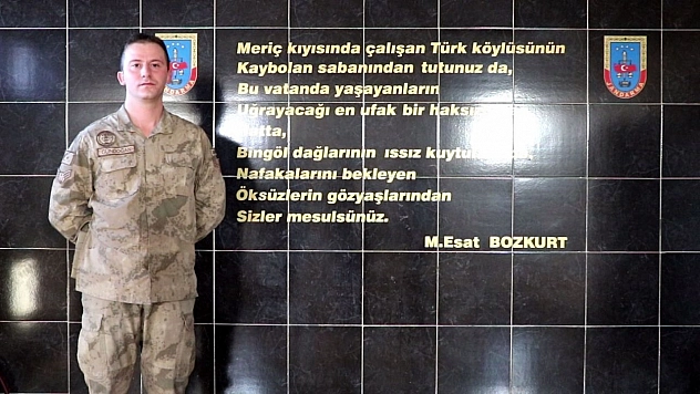 Bingöl'de jandarma personelinden 'Kadına yönelik şiddete karşı mücadele' mesajı