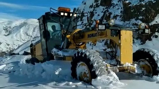 Bingöl'de kar, 281 köy yolunu ulaşıma kapattı