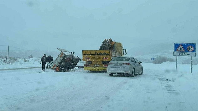 Bingöl'de kar kazayı beraberinde getirdi