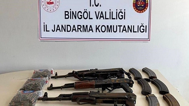 Bingöl'de toprağa gömülü 3 adet tüfek ele geçirildi