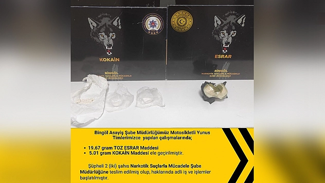 Bingöl'de uyuşturucuya geçit yok