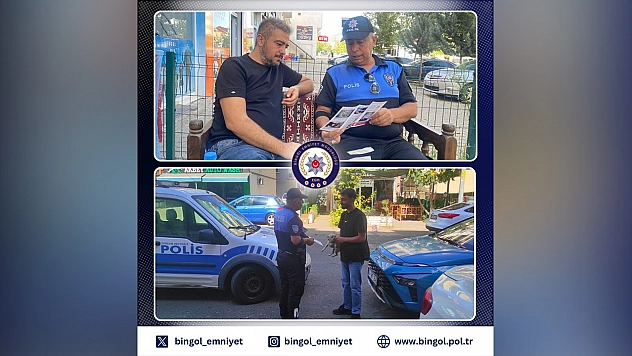 Bingöl'de vatandaşlar dolandırıcılık ve hırsızlık olaylarına karşı bilgilendirildi