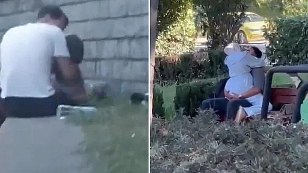 Bir rezil görüntü daha!