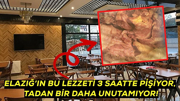 Bu lezzet Elazığ'da taş fırınlarda 3 saatte pişiyor! Sırrı herkesi şaşırtıyor