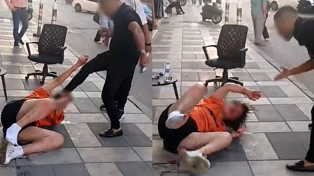Cadde ortasında dehşet anlar