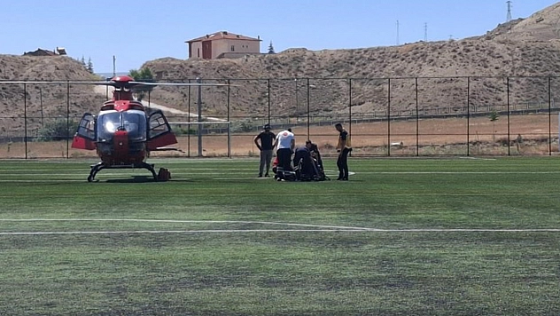 Darende'de fenalaşan hasta hava ambulansıyla Malatya'ya sevk edildi
