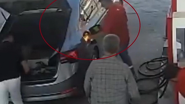 Diyarbakır'da akaryakıt istasyonunda faciadan dönüldü: O anlar kamerada