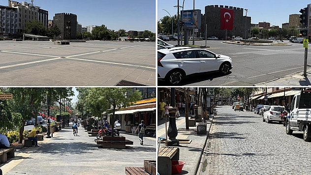 Diyarbakır'da sokaklar ve meydanlar boş kaldı!