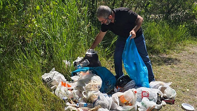 DKMP Munzur Vadisinde temizlik yaptı