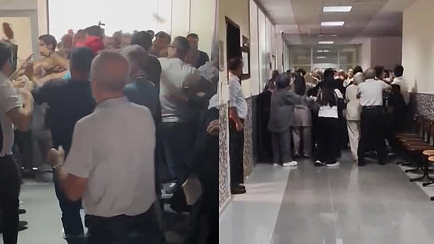 Elazığ Adliyesi'nde dava gerginliği! Tekme ve yumruklar havada uçuştu