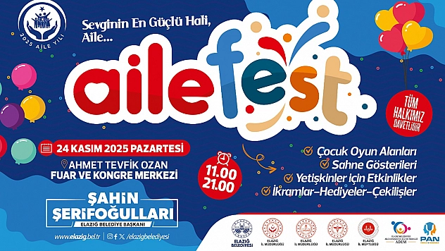 Elazığ Belediyesi'nden aile festivali