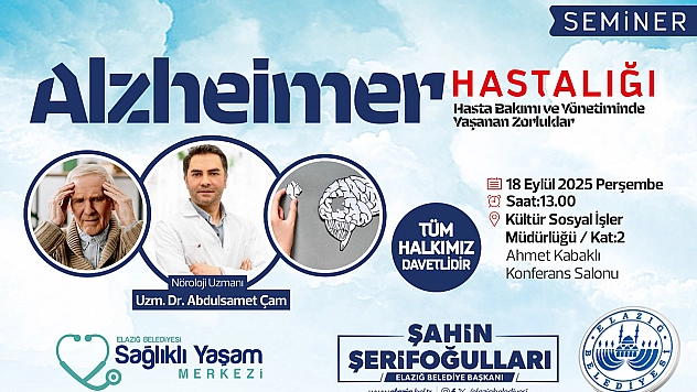 Elazığ Belediyesi'nden 'Alzheimer Hastalığı' bilgilendirme semineri