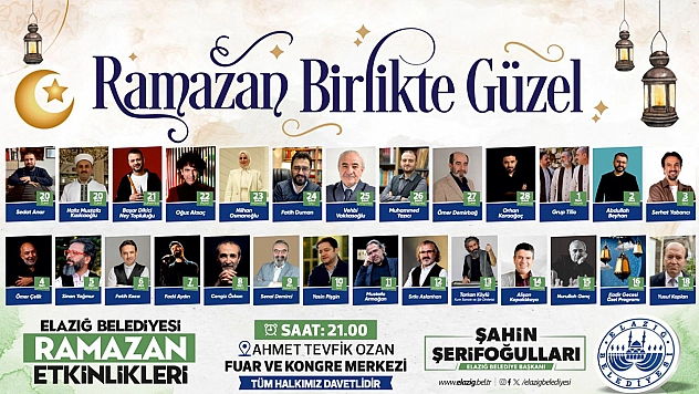Elazığ Belediyesi'nden dopdolu Ramazan etkinlikleri