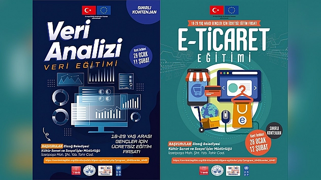 Elazığ Belediyesi'nden E-Ticaret ve Veri Analizi Eğitimleri