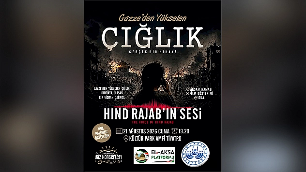 Elazığ Belediyesi'nden 'Hind Rajab'ın Sesi' adlı filmin gösterimi