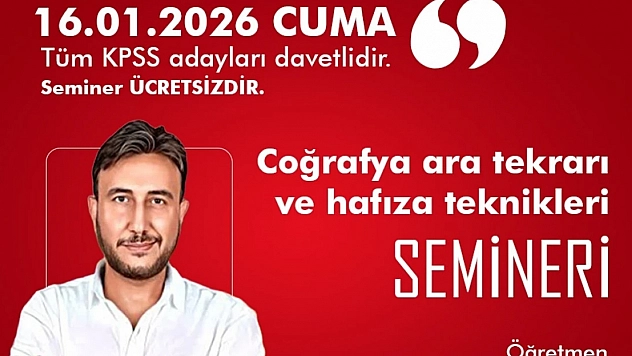 Elazığ Belediyesi'nden KPSS adaylarına yönelik ücretsiz seminer
