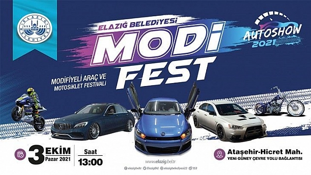 Elazığ Belediyesi'nden Modifiye Araç ve Motosiklet Festivali