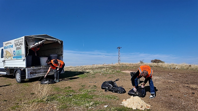 Elazığ Belediyesi'nden sokak ve yaban hayvanlarına kış desteği