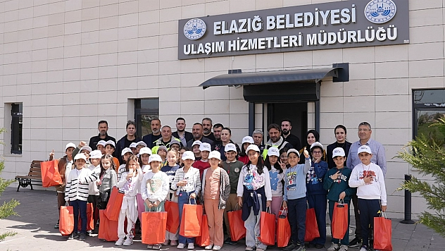 Elazığ Belediyesi Ulaşım Hizmetleri Müdürlüğü, minikleri ağırladı