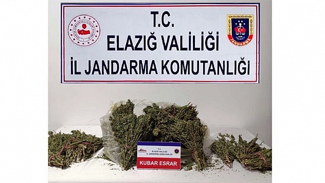 Elazığ'da 4,5 Kilo Esrar Ele Geçirildi