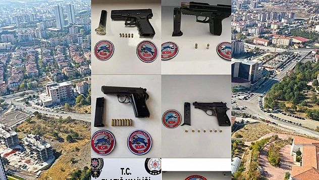 Elazığ'da 5 Adet Ruhsatız Tabanca Ele Geçirildi