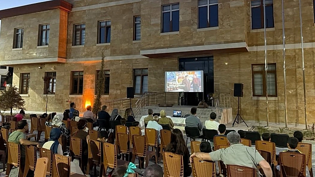 Elazığ'da açık hava sineması etkinliği