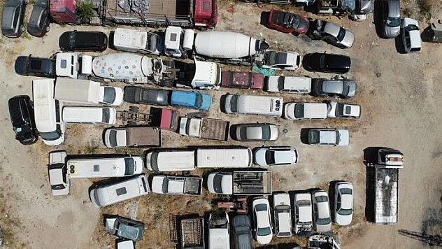 Elazığ'da araç mezarlığı, 60 milyonluk servet çürüyor