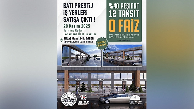 Elazığ'da Batı Prestij iş yerleri satışa çıktı