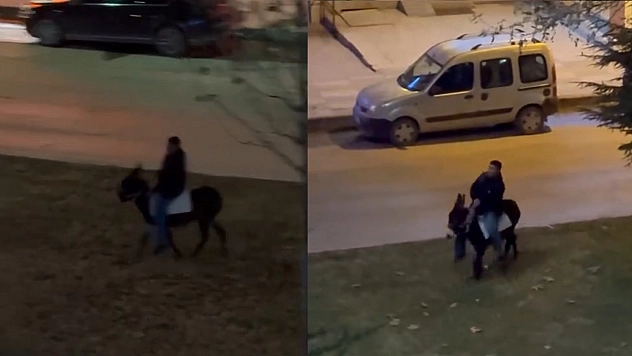 Elazığ'da bir vatandaş çağın dışında kalmak istedi