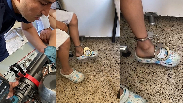 Elazığ'da Bulduğu Kelepçe İle Oyun Ayağını Kaybettiriyordu 