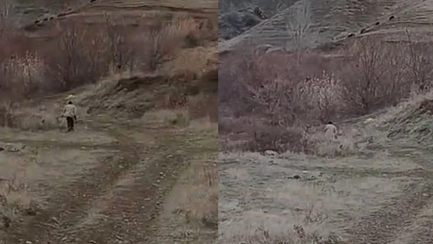 Elazığ'da Çiftçi-Domuz Kovalamacası Görenleri Kahkahaya Boğdu