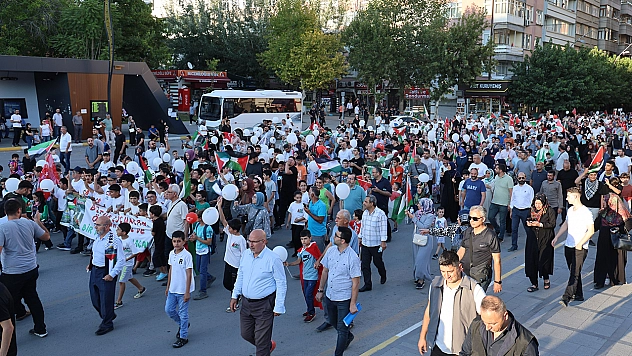 Elazığ'da Çocuklar Gazze İçin Yürüdü