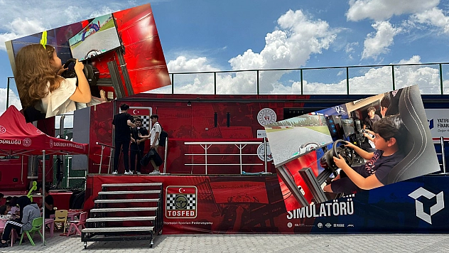 Elazığ'da Depremzede Çocuklar Mobil Simülatör ile Eğlendi