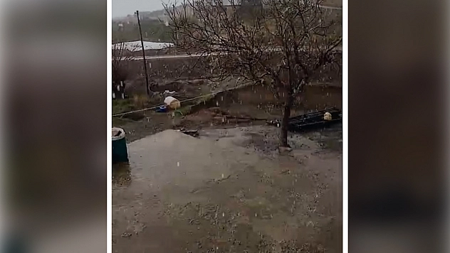 Elazığ'da dolu yağışı etkili oldu